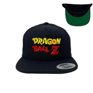 Dragon Anime Flat Embroidered Snapback Hat